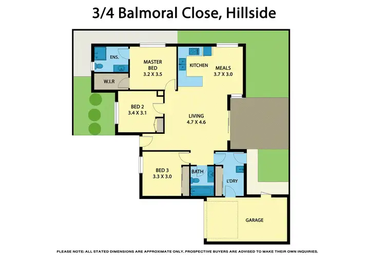 Floorplan of Homely unit listing, 3/4 Balmoral Close, Hillside VIC 3037