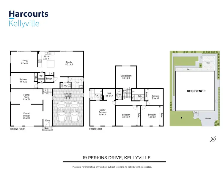 Floorplan of Homely house listing, 19 Perkins Drive, Kellyville NSW 2155