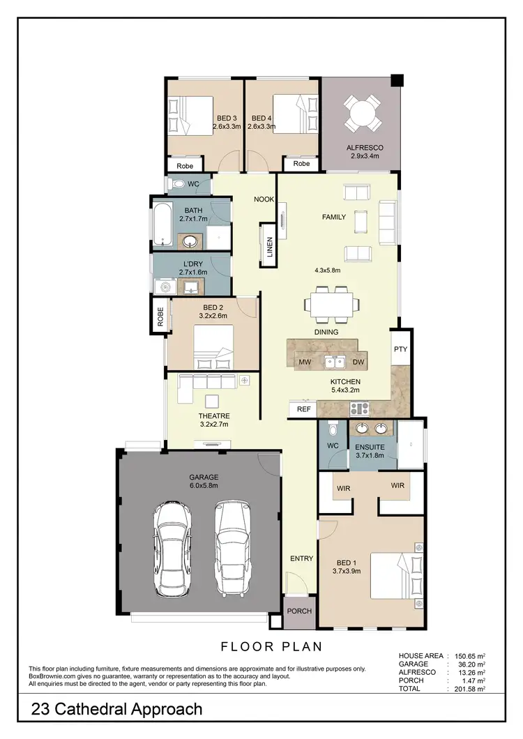 Floorplan of Homely house listing, 23 Cathedral Approach, Secret Harbour WA 6173