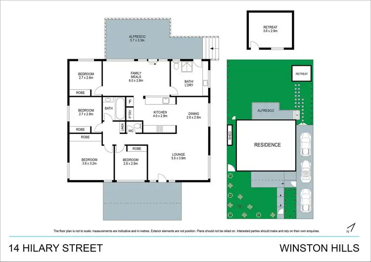 Floorplan of Homely house listing, 14 Hilary Street, Winston Hills NSW 2153