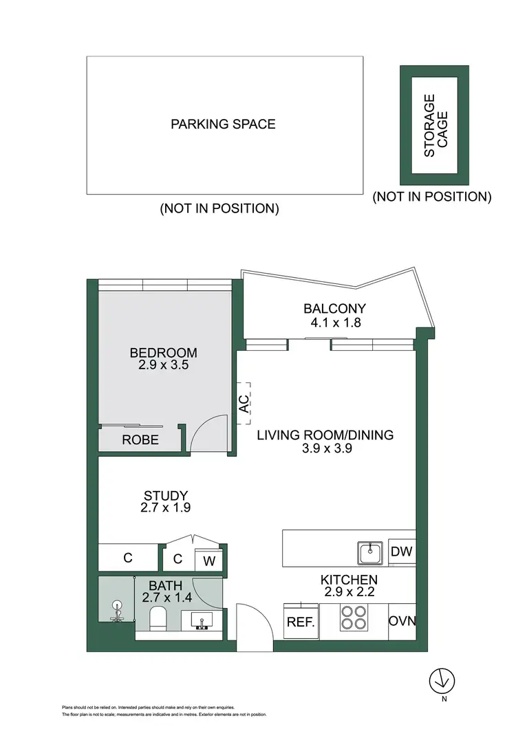 Floorplan of Homely apartment listing, 705/154 Cremorne Street, Richmond VIC 3121