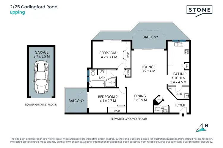 Floorplan of Homely unit listing, 2/25 Carlingford Road, Epping NSW 2121