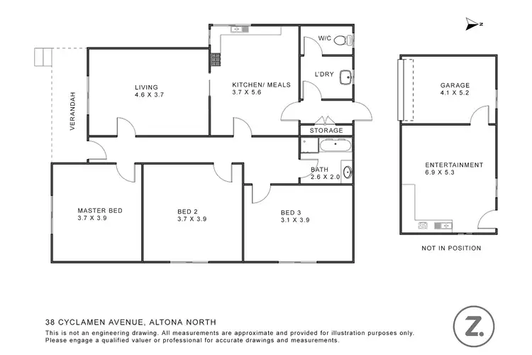 Floorplan of Homely house listing, 38 Cyclamen Avenue, Altona North VIC 3025