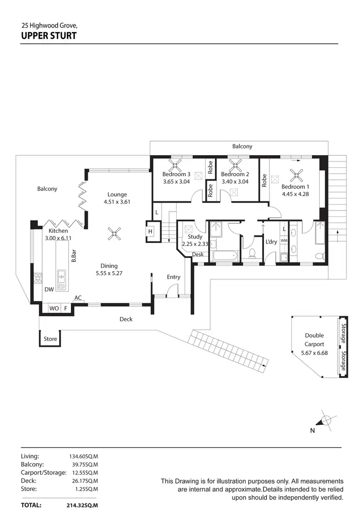 Floorplan of Homely house listing, 25 Highwood Grove, Upper Sturt SA 5156