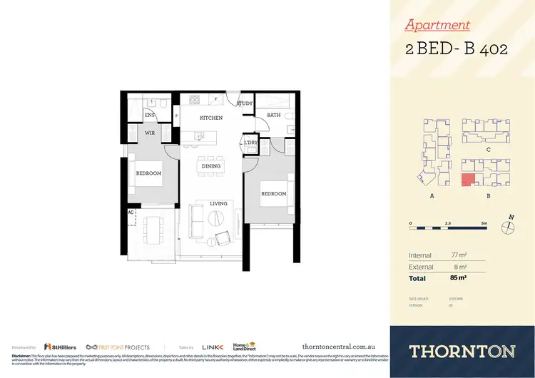 Floorplan of Homely apartment listing, 402/81C Lord Sheffield Circuit, Penrith NSW 2750