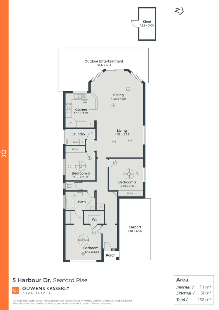 Floorplan of Homely house listing, 5 Harbour Drive, Seaford Rise SA 5169
