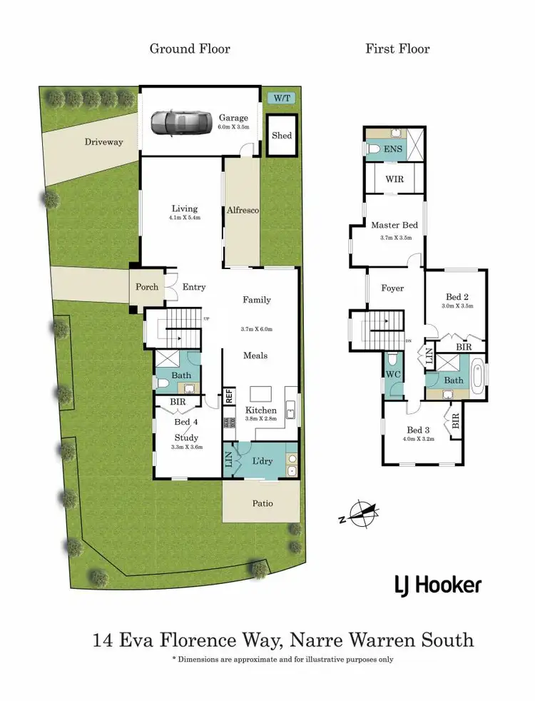 Floorplan of Homely house listing, 14 Eva Florence Way, Narre Warren South VIC 3805