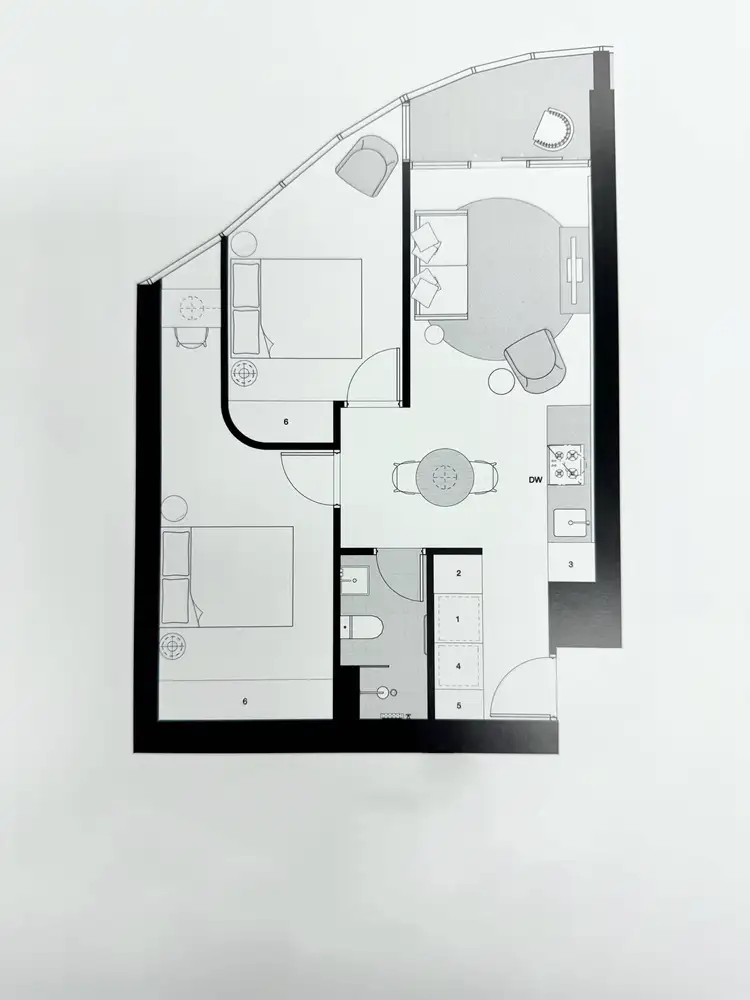 Floorplan of Homely apartment listing, 2511/105 Clarendon Street, Southbank VIC 3006
