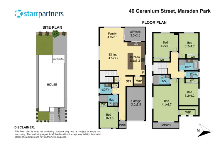 Floorplan of Homely house listing, 46 Geranium Street, Marsden Park NSW 2765