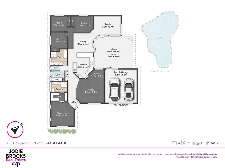 Floorplan of Homely house listing, 11 Fernance Place, Capalaba QLD 4157