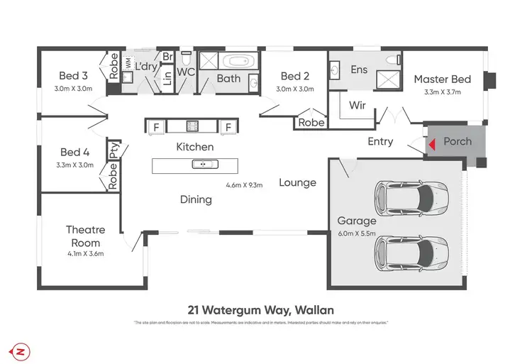 Floorplan of Homely house listing, 21 Watergum Way, Wallan VIC 3756