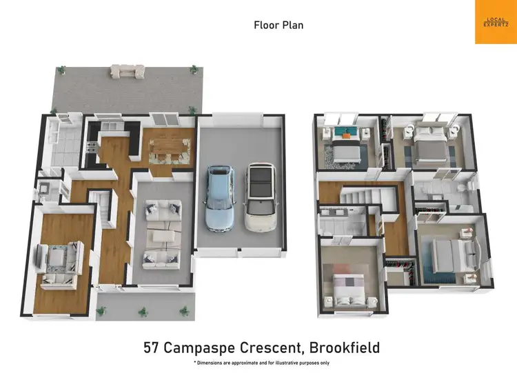 Floorplan of Homely house listing, 57 Campaspe Crescent, Brookfield VIC 3338