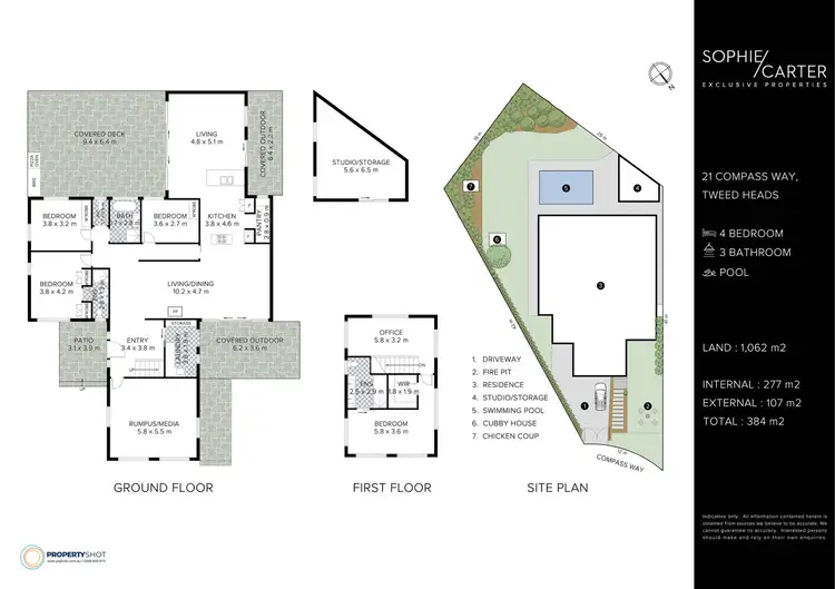 Floorplan of Homely house listing, 21 Compass Way, Tweed Heads NSW 2485