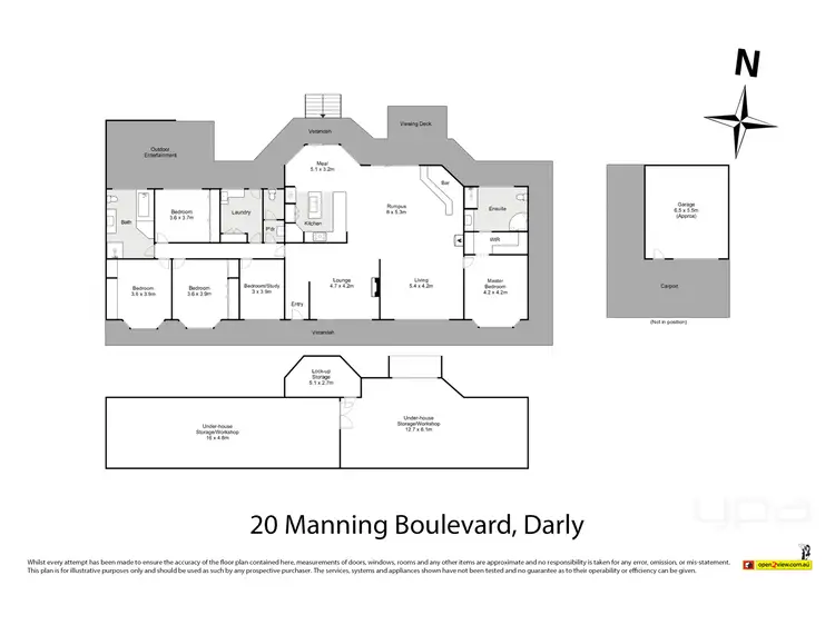 Floorplan of Homely house listing, 20 Manning Boulevard, Darley VIC 3340