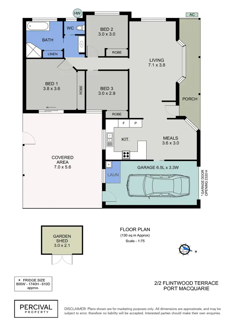 Floorplan of Homely villa listing, 2/2 Flintwood Terrace, Port Macquarie NSW 2444