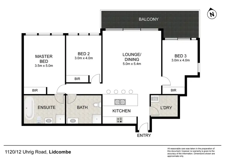 Floorplan of Homely apartment listing, 1120/12 Uhrig Road, Lidcombe NSW 2141
