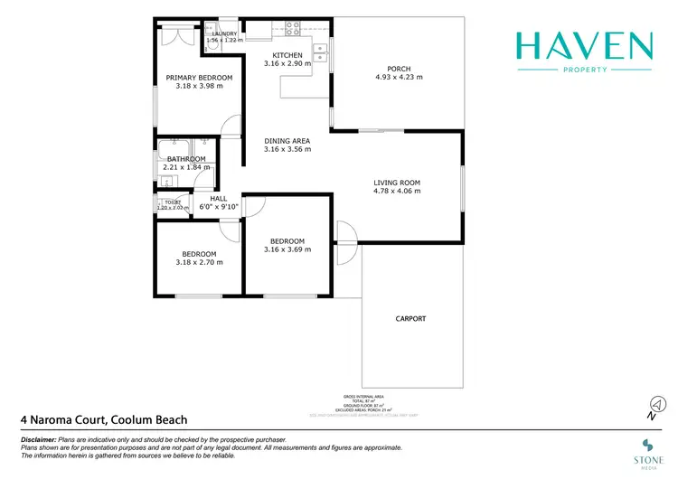 Floorplan of Homely house listing, 4 Naroma Court, Coolum Beach QLD 4573