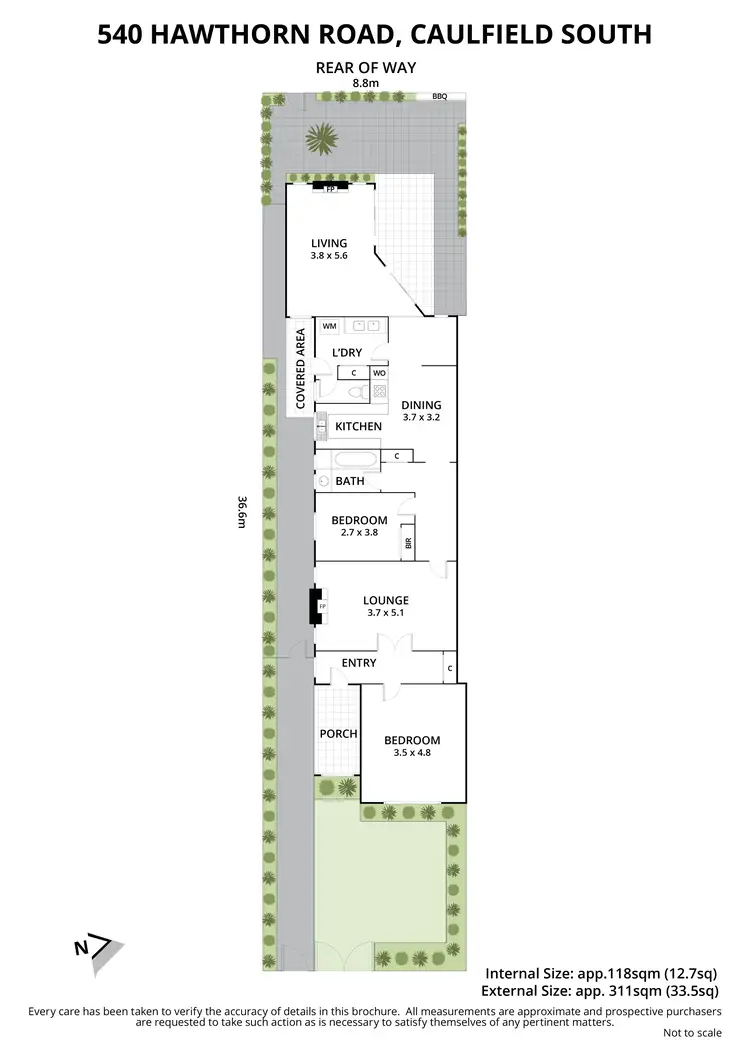 Floorplan of Homely house listing, 540 Hawthorn Road, Caulfield South VIC 3162