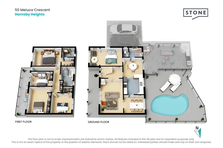 Floorplan of Homely house listing, 50 Meluca Crescent, Hornsby Heights NSW 2077