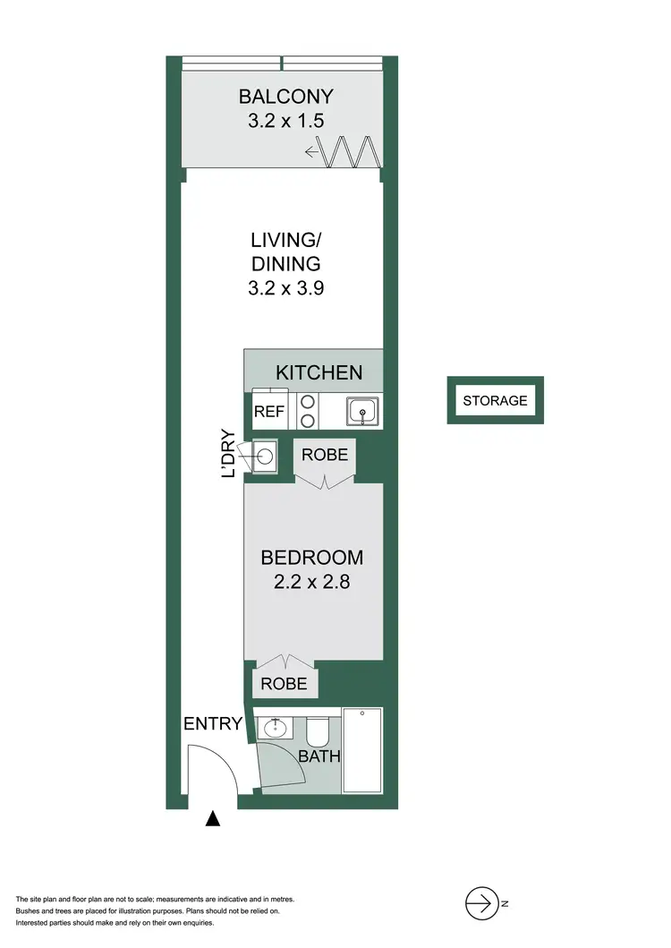 Floorplan of Homely apartment listing, W1010/2 Chippendale Way, Chippendale NSW 2008