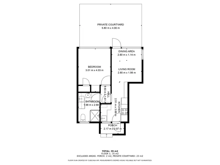 Floorplan of Homely unit listing, 7/1 Boronia Street, Bowral NSW 2576
