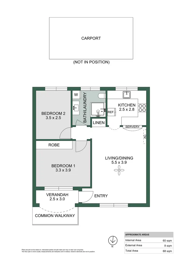Floorplan of Homely unit listing, 4/741 Burbridge Road, West Beach SA 5024