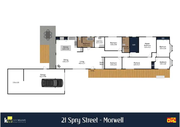 Floorplan of Homely house listing, 21 Spry Street, Morwell VIC 3840
