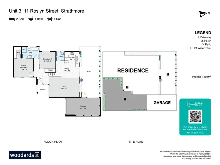 Floorplan of Homely villa listing, 3/11 Roslyn Street, Strathmore VIC 3041