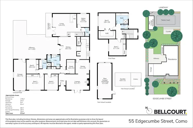 Floorplan of Homely house listing, 55 Edgecumbe Street, Como WA 6152