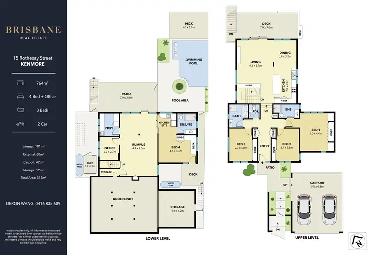Floorplan of Homely house listing, 15 Rothesay Street, Kenmore QLD 4069