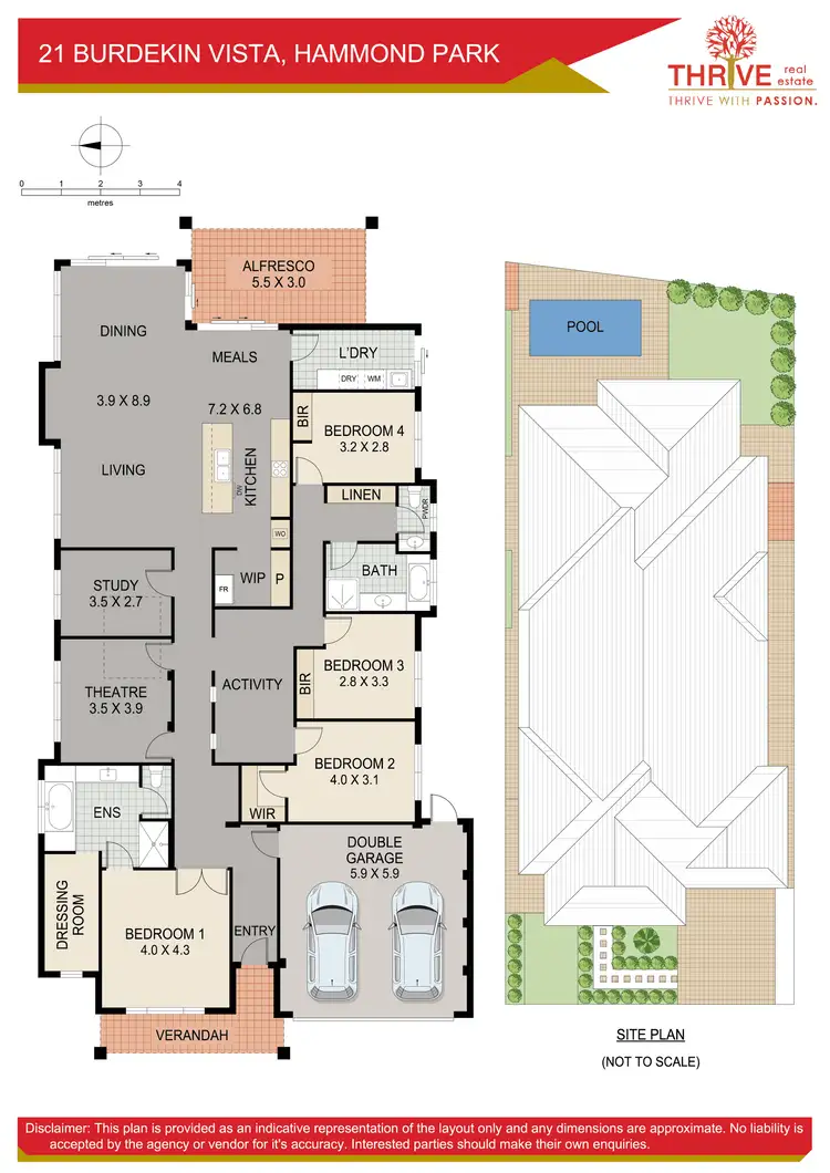 Floorplan of Homely house listing, 21 Burdekin Vista, Hammond Park WA 6164