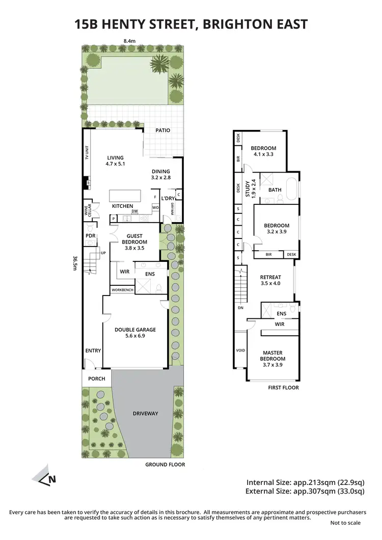 Floorplan of Homely townhouse listing, 15B Henty Street, Brighton East VIC 3187