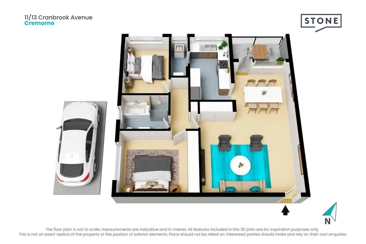 Floorplan of Homely apartment listing, 11/13 Cranbrook Avenue, Cremorne NSW 2090