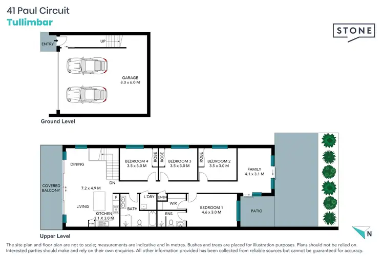 Floorplan of Homely semi-detached listing, 41 Paul Circuit, Tullimbar NSW 2527