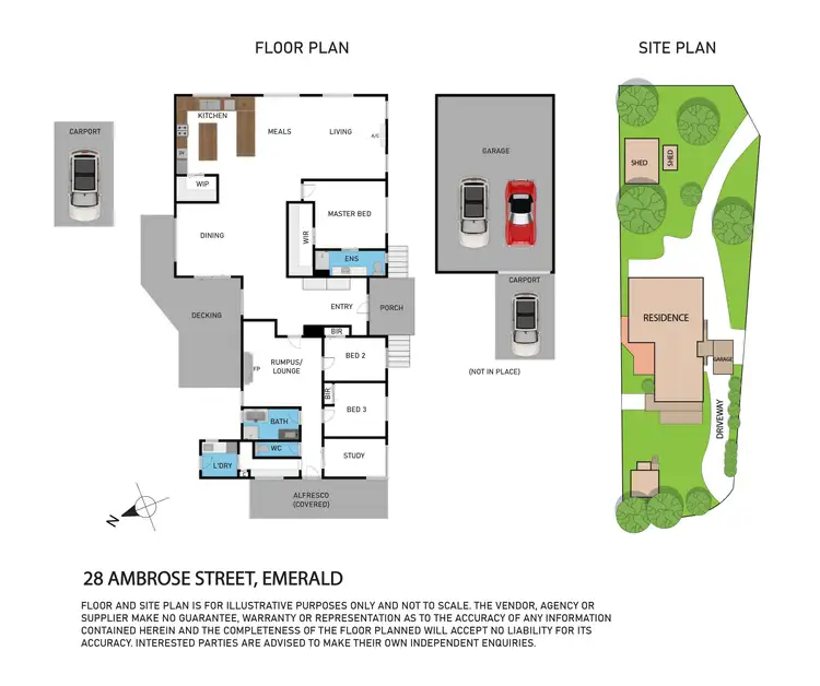 Floorplan of Homely house listing, 28 Ambrose Street, Emerald VIC 3782