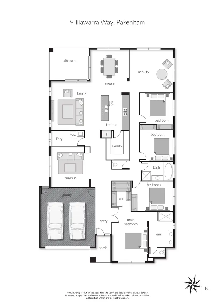 Floorplan of Homely house listing, 9 Illawarra Way, Pakenham VIC 3810