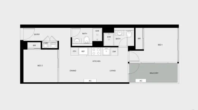 Floorplan of Homely apartment listing, 409/83 Cooyong Street, Reid ACT 2612