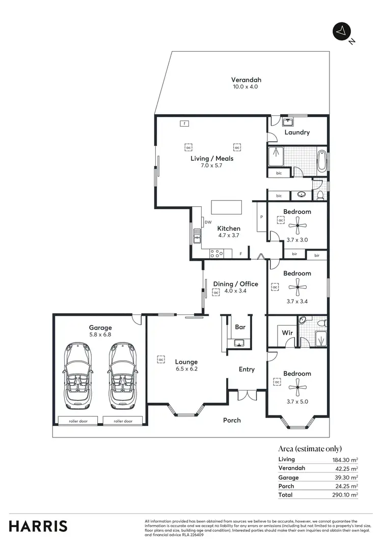 Floorplan of Homely house listing, 8 Sarnia Farm Road, St Agnes SA 5097