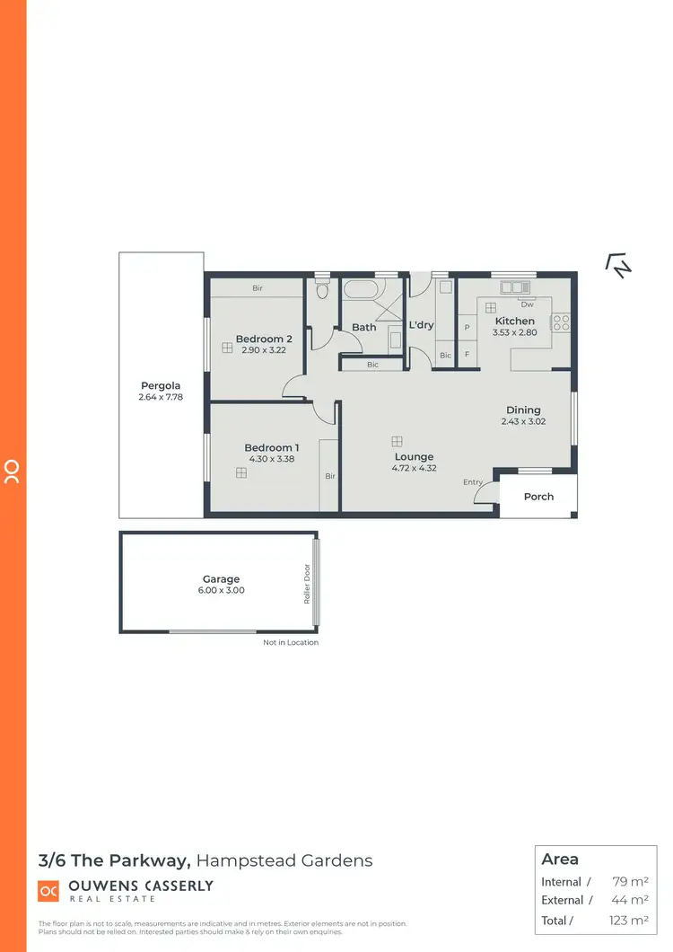 Floorplan of Homely unit listing, 3/6 The Parkway, Hampstead Gardens SA 5086