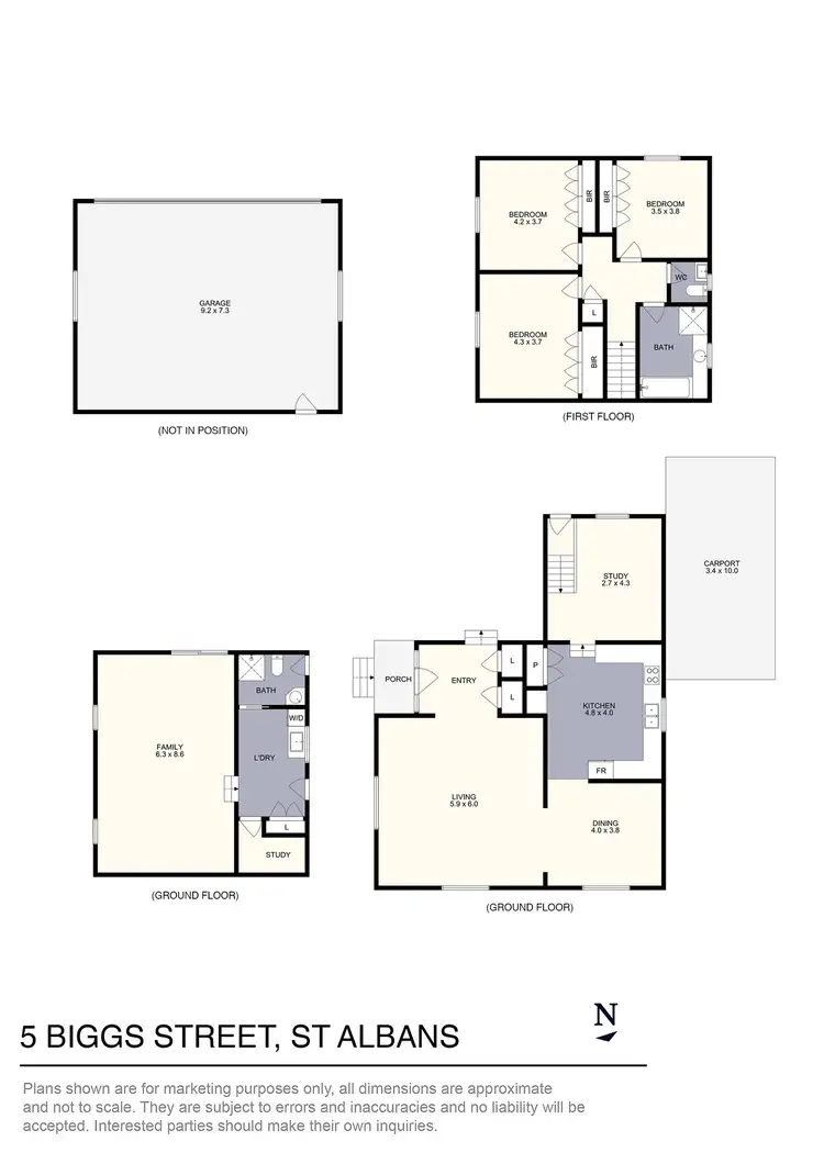 Floorplan of Homely house listing, 5 Biggs Street, St Albans VIC 3021