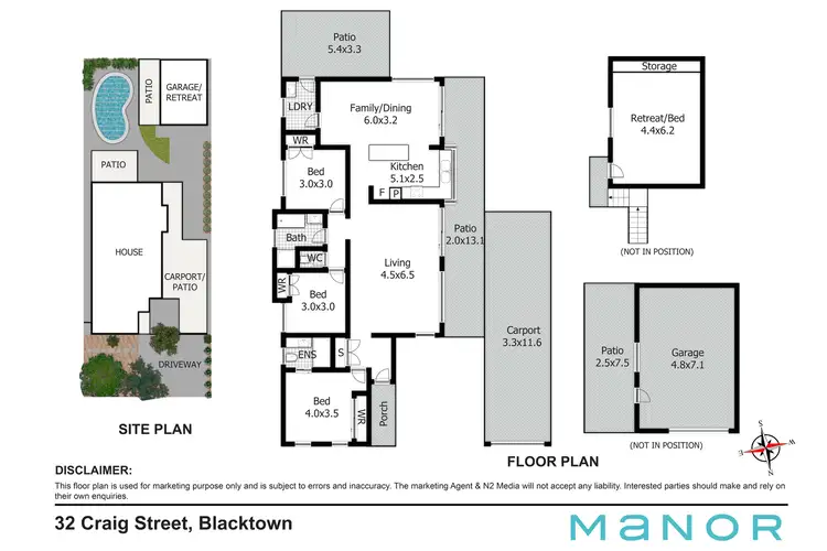 Floorplan of Homely house listing, 32 Craig Street, Blacktown NSW 2148