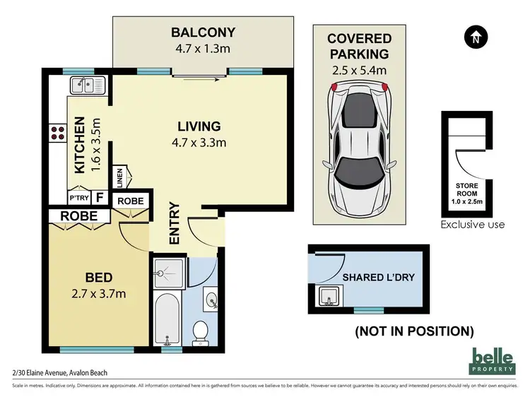 Floorplan of Homely apartment listing, 2/30 Elaine Avenue, Avalon Beach NSW 2107