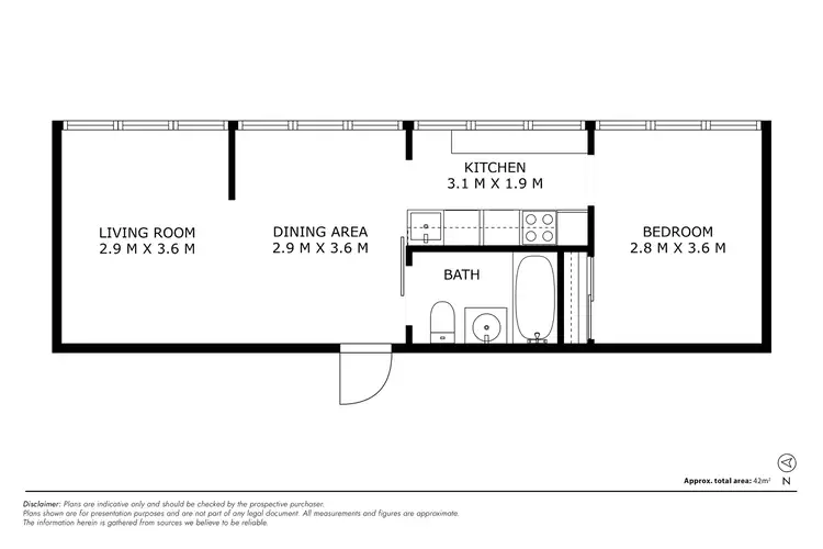 Floorplan of Homely unit listing, 15/6 Edmondson Street, Campbell ACT 2612