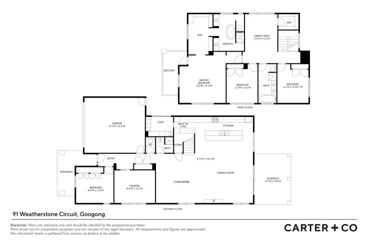 Floorplan of Homely house listing, 91 Weatherstone Circuit, Googong NSW 2620