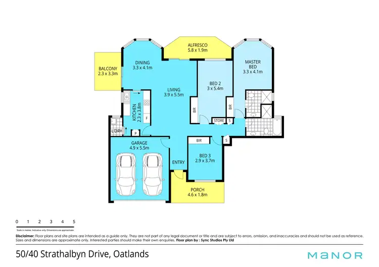 Floorplan of Homely townhouse listing, 50/40 Strathalbyn Drive, Oatlands NSW 2117