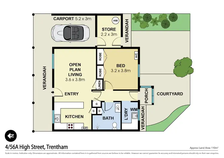 Floorplan of Homely retirement listing, 5/56A High Street, Trentham VIC 3458