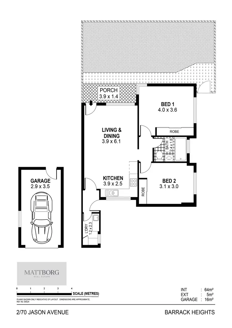 Floorplan of Homely unit listing, 2/70 Jason Avenue, Barrack Heights NSW 2528