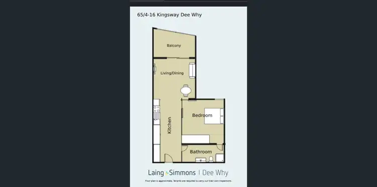 Floorplan of Homely unit listing, 65/4-16 Kingsway, Dee Why NSW 2099