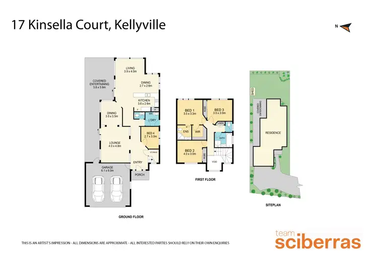 Floorplan of Homely house listing, 17 Kinsella Court, Kellyville NSW 2155