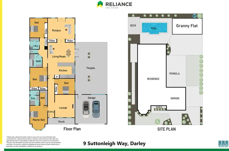 Floorplan of Homely house listing, 9 Suttonleigh Way, Darley VIC 3340